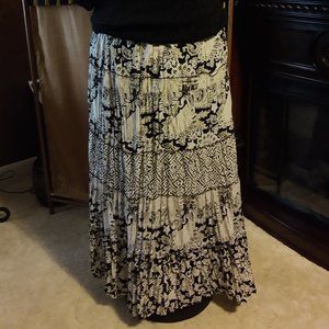 Style & Co, 3X Hobo Skirt in Taupe & Black